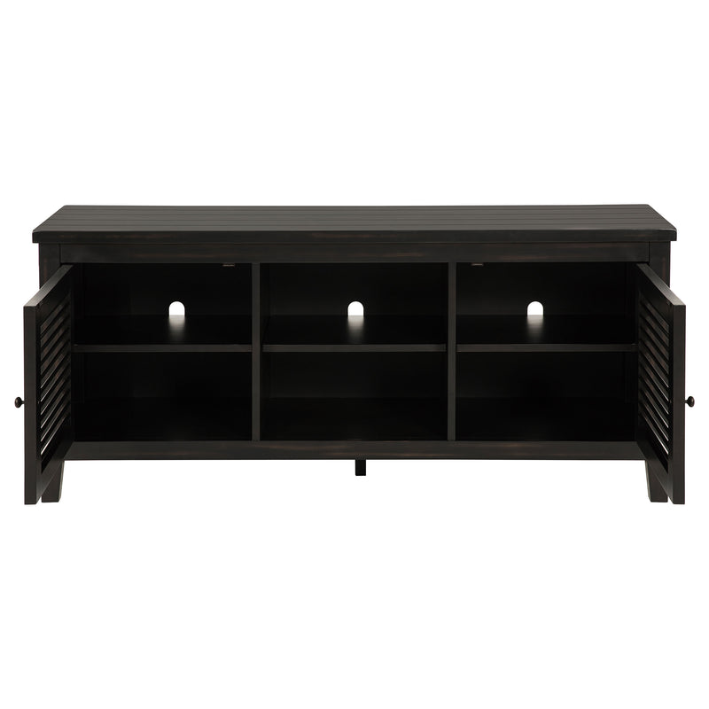 Coaster Furniture Concord Distressed Java Black TV Stand