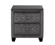 Galaxy Home Sophia Gray Wood Night Stand