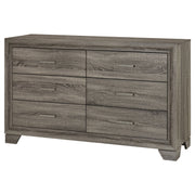Coaster Furniture Wright Brown Oak 6 Drawer Dresser