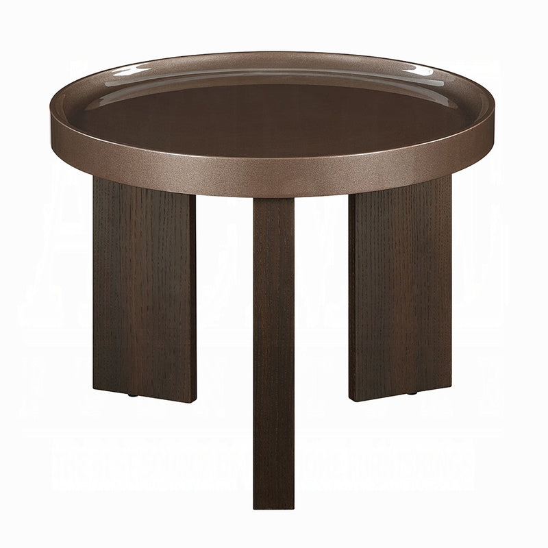 Acme Furniture Lakita Blackish Green Dark Blond 3pc Coffee Table Set