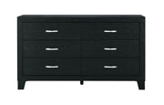 Global Furniture Reid Black Dresser and Mirror