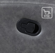 Steve Silver Gaston Gray Manual Recliner