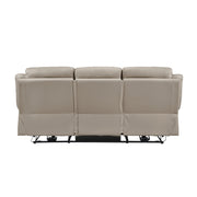 Home Elegance Laconia Gray Power Double Reclining Sofa