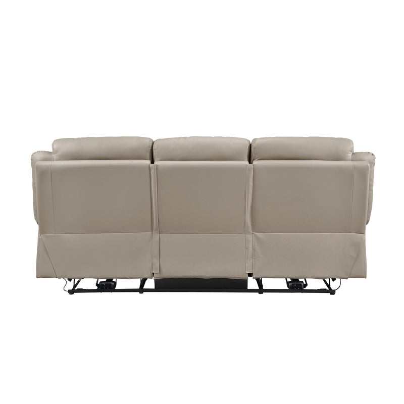 Home Elegance Laconia Gray Power Double Reclining Sofa