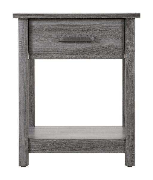 Glory Furniture Salem Gray Nightstand