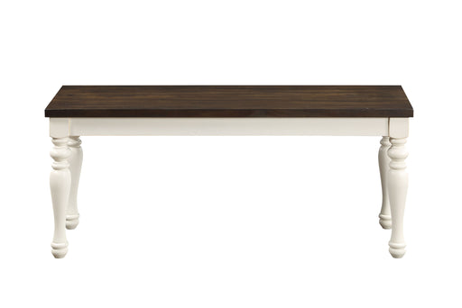 Steve Silver Joanna Ivory Mocha Bench
