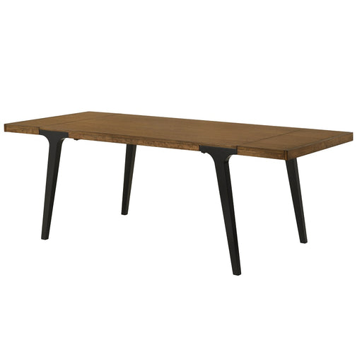 Acme Furniture Hillary Walnut Black Dining Table with 2 Leaves