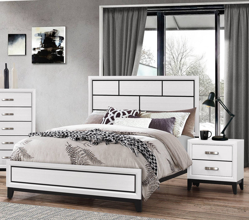 Crown Mark Akerson Grey Night Stand
