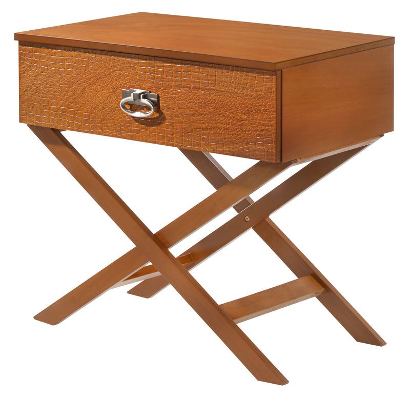 Glory Furniture Xavier Oak 1 Drawer Nightstand