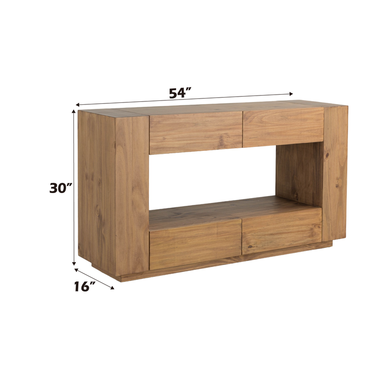 Acme Furniture Harlan Oak Sofa Table