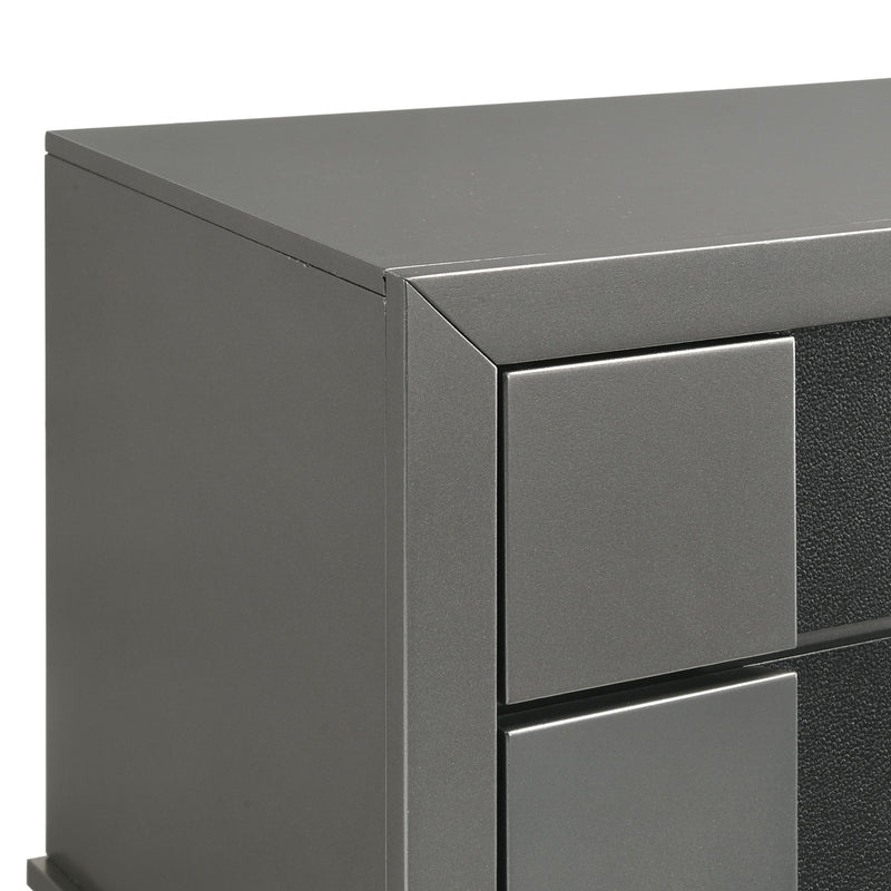 New Classic Furniture Nocturne Slate Gray Nightstand