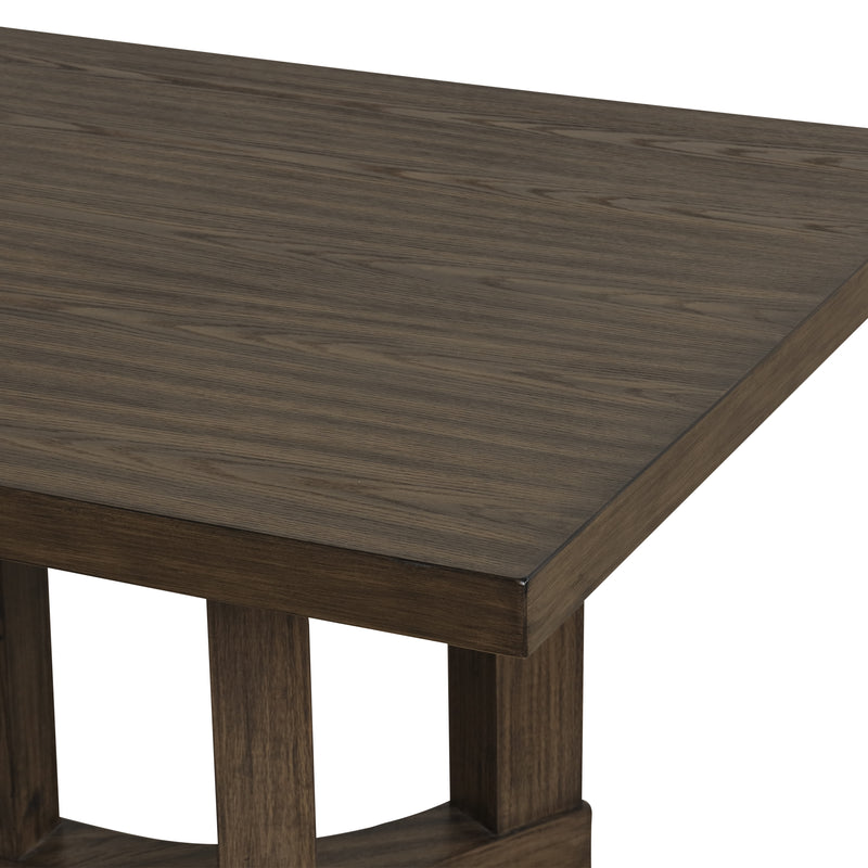 New Classic Furniture Cityscape Walnut Rectangle Dining Table