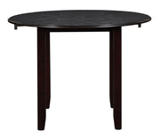 New Classic Furniture Gia Brown PU 42 Inch 3pc Drop Leaf Dining Set