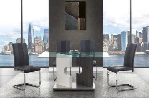 Global Furniture D219DT-D915DC Grey 5pc Dining Room Set