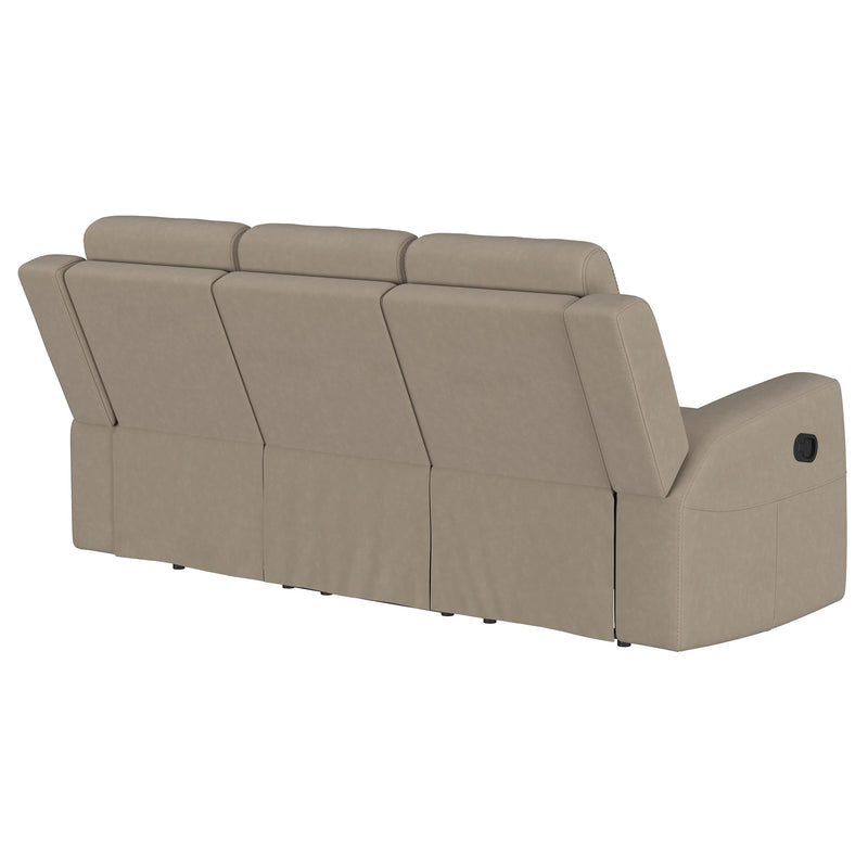 Coaster Furniture Brentwood Taupe Brown Motion Reclining Sofa