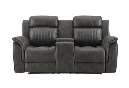 Global Furniture U8517 Grey Console Reclining Loveseat