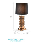 Glory Furniture Mirror GM0103 Table Lamp