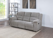Coaster Furniture Gilson Grey Reclining Sofa