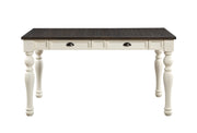 Steve Silver Joanna Ivory Mocha 4 Drawers Dining Table