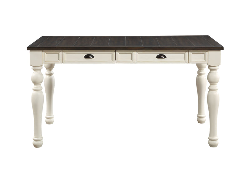 Steve Silver Joanna Ivory Mocha 4 Drawers Dining Table