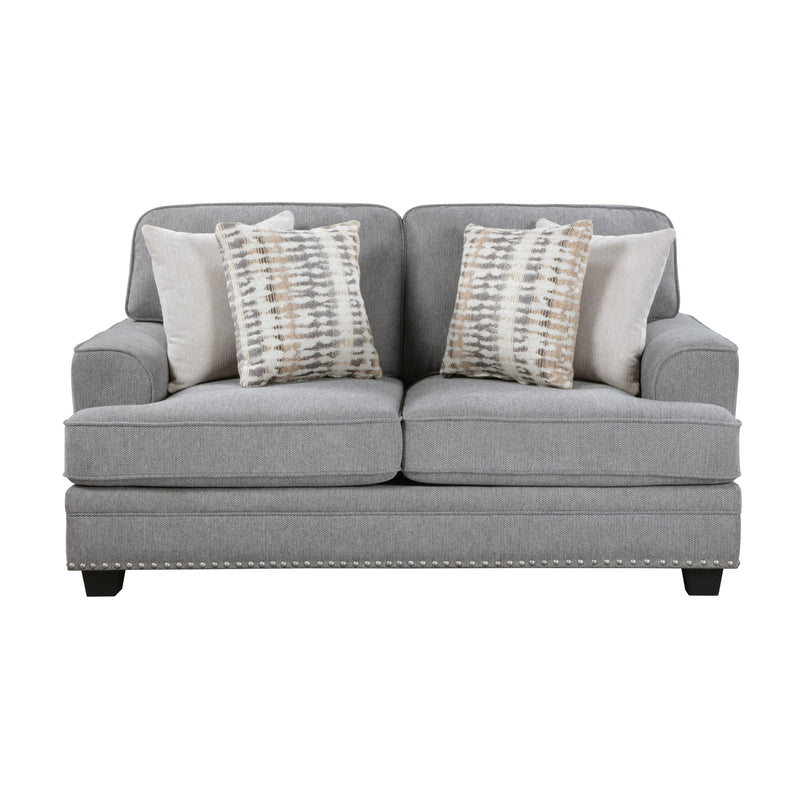 Home Elegance Bradford Gray 2pc Living Room Set