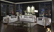 Galaxy Home Velencia Silver Sofa