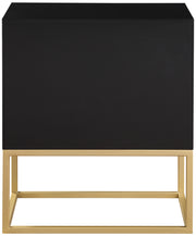 Meridian Furniture Maxine White Gold Night Stand