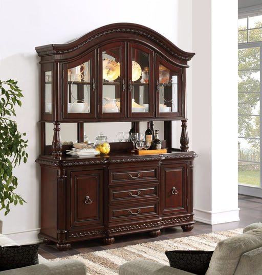 Steve Silver Antoinette Brown Cherry Buffet and Hutch