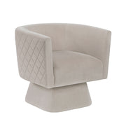 Home Elegance Candace Taupe Swivel Chair