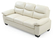 Glory Furniture Marta Gray Faux Leather Sofa