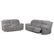 Coaster Furniture Gilson Grey Reclining 2pc Living Room Set
