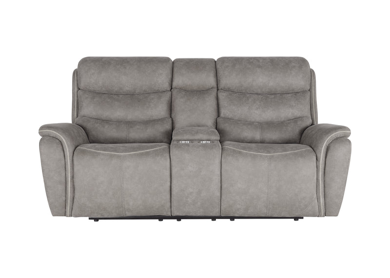New Classic Furniture Kamari Gray Console Power Loveseat