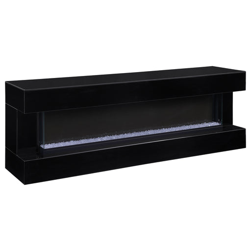 Coaster Furniture Vallerie Black 71 Inch TV Stand with Flame Box