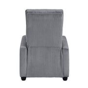 Home Elegance Parsons Gray Push Back Reclining Chair