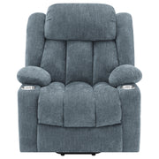 Coaster Furniture Houston Slate Blue Power Lift Recliner