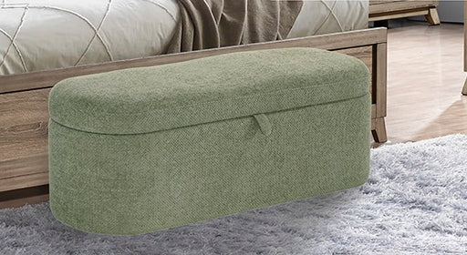 Crown Mark Philipa Light Green Storage Bench