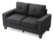 Glory Furniture Newbury Gray Fabric Modular Loveseat