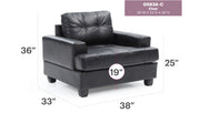 Glory Furniture Sandridge Black PU Chair