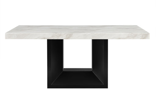 Global Furniture D02 White Black Dining Table