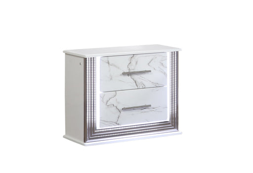 Galaxy Home Desire White Nightstand