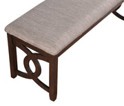 New Classic Furniture Gia Gray 46 Inch Dining Bench