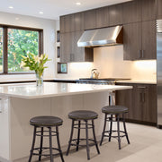 Steve Silver Bali Brown Swivel Counter Stool