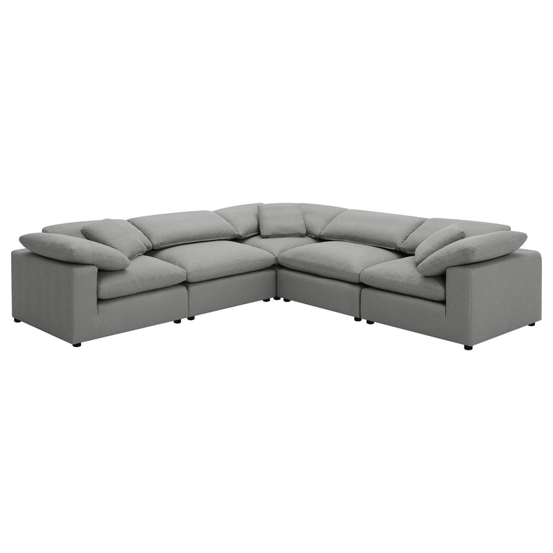 Coaster Furniture Raleigh Grey 5pc Sectional