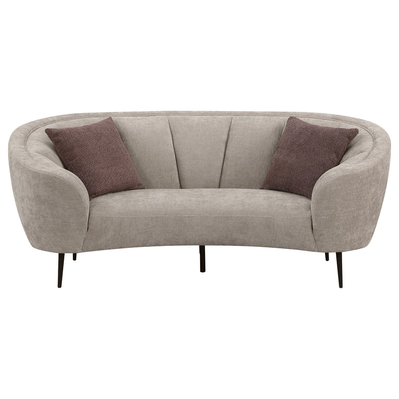 Coaster Furniture Ellorie Beige Curved Loveseat