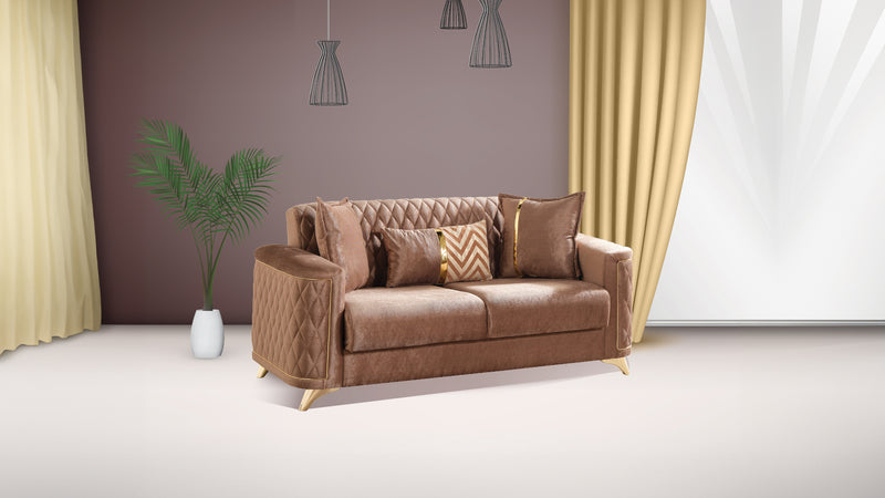 Galaxy Home Luna Copper Loveseat with Hidden Storage