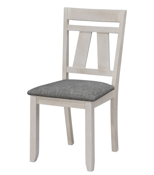 Crown Mark Maribelle Chalk Grey 5pc Dining Room Set