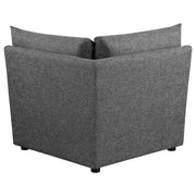 Coaster Furniture Sasha Barely Black Corner Chair