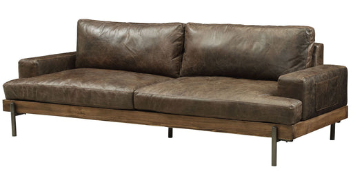 Acme Furniture Silchester Distress Chocolate Oak 2pc Living Room Set