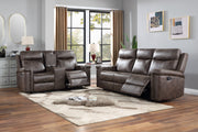 New Classic Furniture Quade Mocha 2pc Living Room Set SF-LV