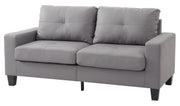Glory Furniture Newbury Gray Faux Leather Modular Sofa
